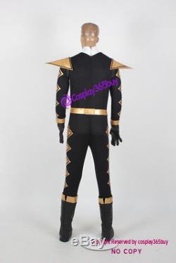 Power Rangers Dino Thunder Black Dino Ranger Cosplay Costume incl. Boots covers