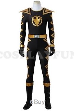 Power Rangers Dino Thunder Black Dino Ranger Tommy Oliver Cosplay Costume