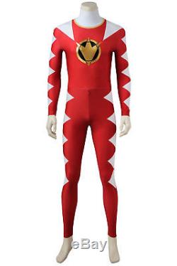 Power Rangers Dino Thunder Red Rangers Jumpsuit Ouftit Halloween Cosplay Costume