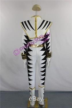 Power Rangers Dino Thunder White Ranger Abarekiller cosplay costume