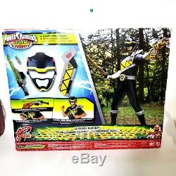 Power Rangers Dino super Charge Black Ranger Hero Set Cosplay withDino Charger NEW