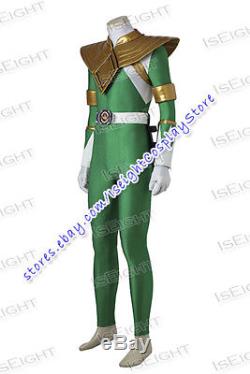 Power Rangers Dragon Ranger Green Power Ranger Cosplay Costume Full Set Uniform
