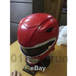 Power Rangers Full Face Helmet Cosplay Props Red Warrior Helmet Halloween 11