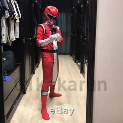 Power Rangers Full Face Helmet Cosplay Props Red Warrior Helmet Halloween 11