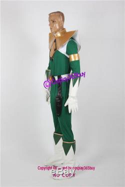 Power Rangers Green Ranger Cosplay Costume include boots covers gloves holster
