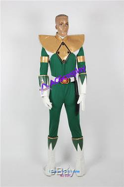 Power Rangers Green Ranger Cosplay Costume whole set acgcosplay