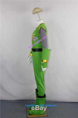 Power Rangers Green Samurai Ranger Cosplay Costume