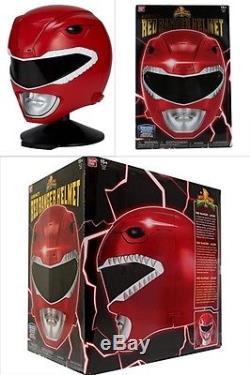 Power Rangers Helmet Red Mighty Morphin Legacy Ranger Cosplay Costume Replica