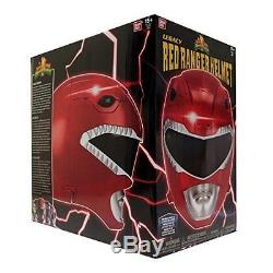 Power Rangers Helmet Red Mighty Morphin Legacy Ranger Cosplay Costume Replica