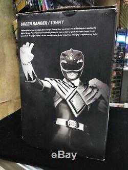 Power Rangers Legacy Green Ranger (Tommy) Cosplay Helmet withDisplay Stand (OSFM)
