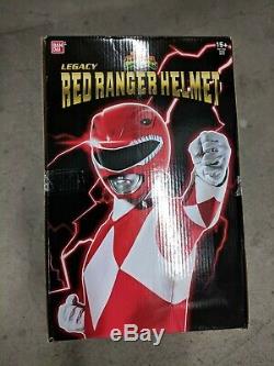 Power Rangers Legacy Red Ranger Helmet 11 Full Scale Cosplay BNIB Sealed USA