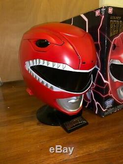 Power Rangers Legacy Red Ranger Helmet 11 Full Scale Cosplay Display Iike new