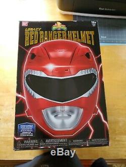 Power Rangers Legacy Red Ranger Helmet 11 Full Scale Cosplay With Box
