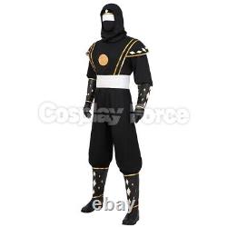 Power Rangers Legacy Wars Zack Cosplay Black Ninja Costume for Men C08796