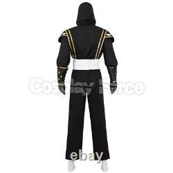 Power Rangers Legacy Wars Zack Cosplay Black Ninja Costume for Men C08796