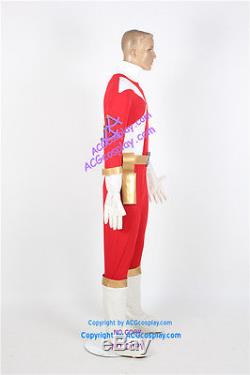 Power Rangers Lightspeed Rescue Red Lightspeed Ranger Cosplay Costume