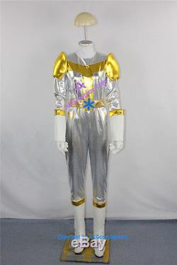 Power Rangers Lightspeed Rescue Titanium lightspeed Ranger Cosplay Costume