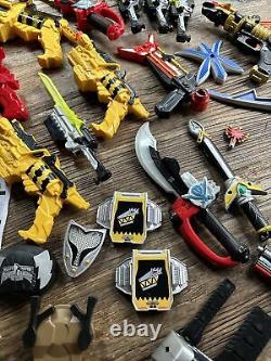 Power Rangers Lot Of Weapons Gloves Cosplay Items Guns Swords