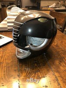 Power Rangers Mastodon Black Ranger Cosplay Helmet Unfinished