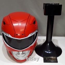 Power Rangers Mighty Morphin Legacy Ranger Helmet Red Cosplay Wearable Replica