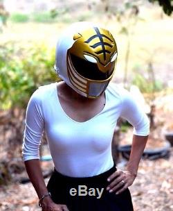 Power Rangers Mighty Morphin White Helmet Costume cosplay Figure Adult Hero New