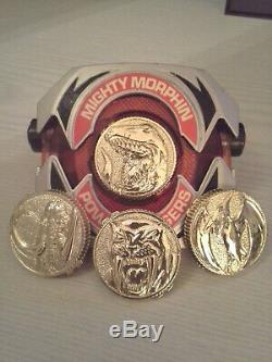 Power Rangers Morpher Mighty Morphin Bandai Cosplay Münze Coin + figur