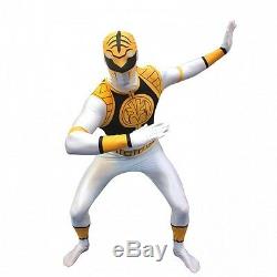 Power Rangers Morphsuit Costume Cosplay Black White Red Blue Green Yellow Pink