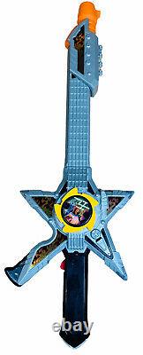 Power Rangers Ninja Steel Star Sword Rock Storm Guitar Blaster Bandai Cosplay