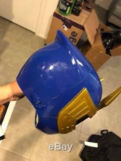 Power Rangers Ninja Storm Navy Thunder Helmet Costume Cosplay Weapon