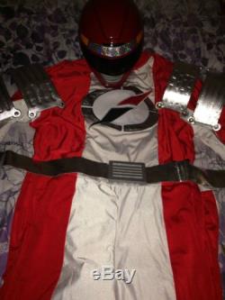 Power Rangers Operation Overdrive Red Boukenger Costume Cosplay