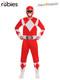 Power Rangers Red Deluxe Adult Costume Medium Rubies