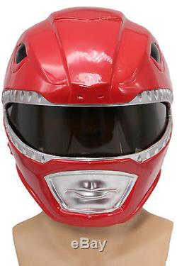 Power Rangers Red Helmet Mighty Costume Mask Replica Cosplay Props