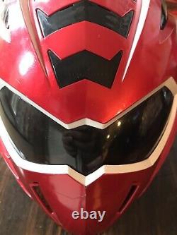 Power Rangers Red Ranger Jungle Fury Mega Mission Helmet Bandai Cosplay Used