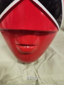 Power Rangers Red Zeo Helmet Cosplay Full Size Signed Inside
