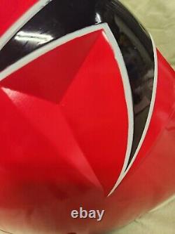 Power Rangers Red Zeo Helmet Cosplay Full Size Signed Inside