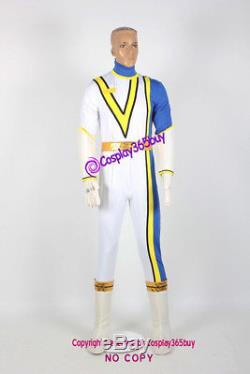 Power Rangers SPD Omega Ranger Cosplay Costume inlcude boots covers