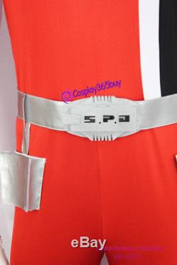Power Rangers SPD Red Ranger Cosplay Costume include boots covers