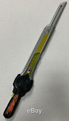 Power Rangers Samurai Deluxe Mega Blade Trigger Sword Black Light Sound Cosplay