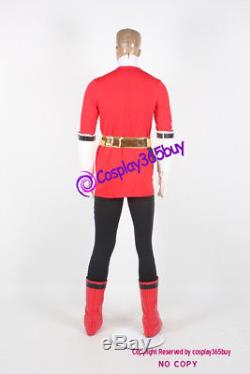 Power Rangers Samurai Female Red Ranger Cosplay Costume include boots covers
