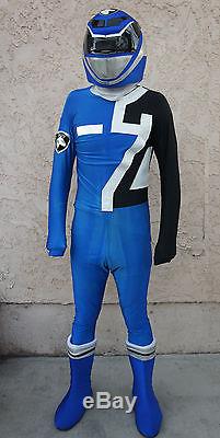 Power Rangers Sky SPD Blue Ranger Professional mascot Cosplay Costume