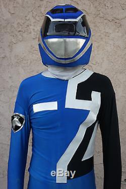 Power Rangers Sky SPD Blue Ranger Professional mascot Cosplay Costume