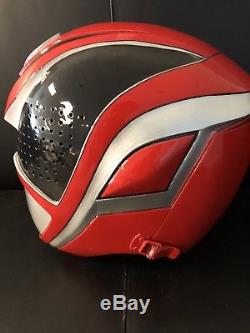 Power Rangers Spd Red Helmet Costume Cosplay Used Dekaranger