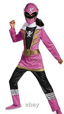 Power Rangers Super Megaforce Pink Ranger Child Costume Size 7 8 9 10 Med New