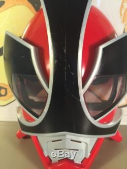 Power Rangers Super Samurai Red Ranger Mask Bandai Cosplay sentai 2011
