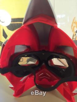 Power Rangers Super Samurai Red Ranger Mask Bandai Cosplay sentai 2011