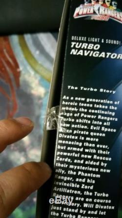 Power Rangers TURBO DELUXE LIGHT & SOUND TURBO NAVIGATOR COSPLAY SEALED RARE