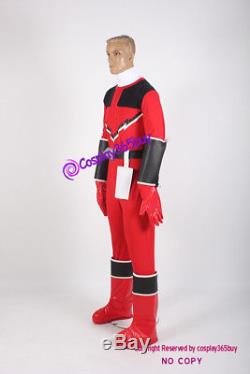 Power Rangers Time Force Quantum Ranger Cosplay Costume include boots covers