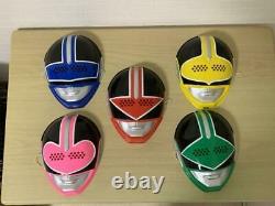 Power Rangers Time Force Timeranger Mask 5p Set Cosplay Japan Vintage