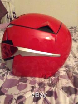 Power Rangers Tokumei Sentai Go-Busters Red Buster Helmet Costume Cosplay