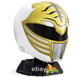 Power Rangers Tommy O Lightning Collection White Ranger Wearable Helmet + Stand